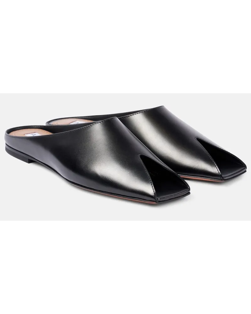 Alaïa AlaÃ¯a Mules Spike in pelle Nero