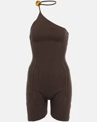 Jacquemus Jumpsuit Perola Marrone