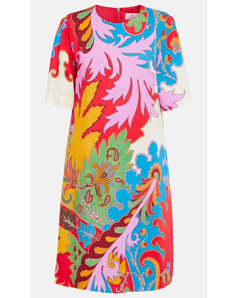 Etro Miniabito in jersey con stampa Multicolore