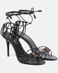 Saint Laurent Sandali Babylone 90 in pelle Nero