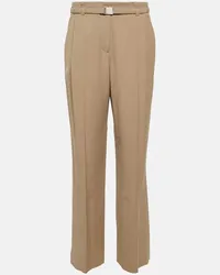 Brunello Cucinelli Pantaloni regular in misto lana Beige