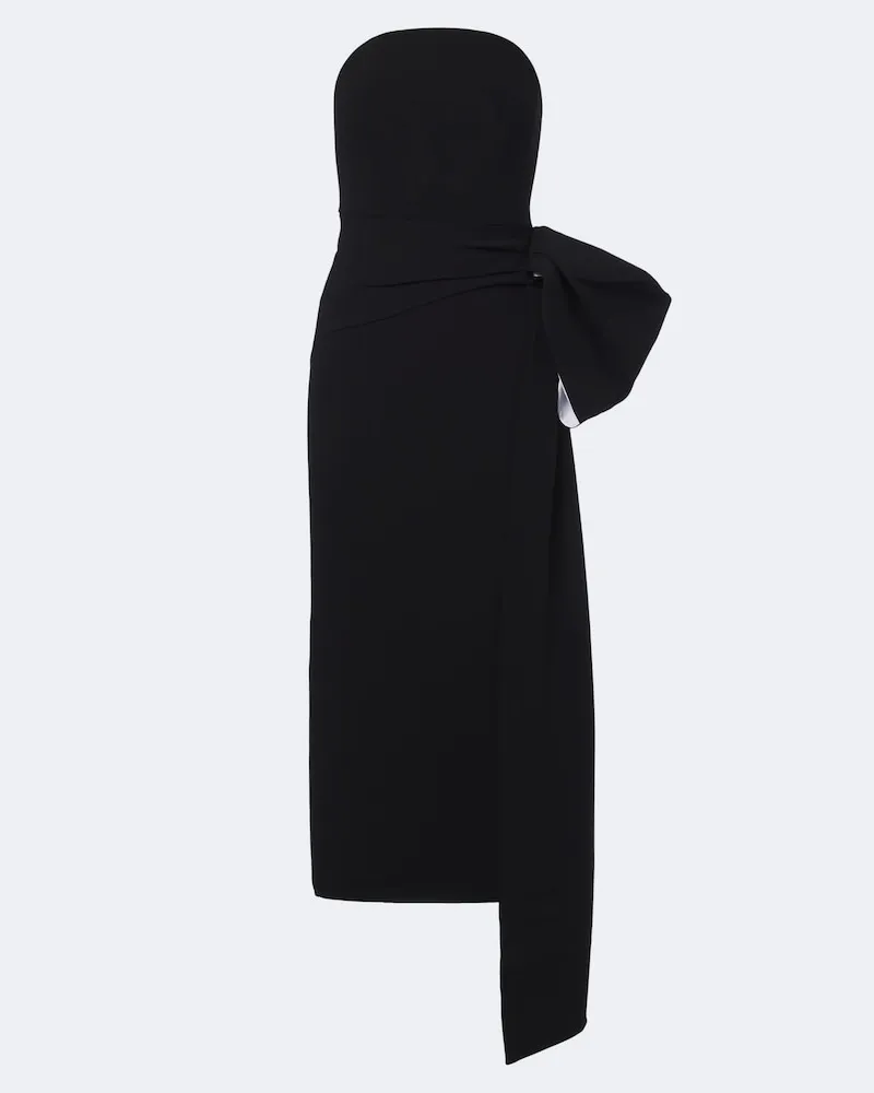 Roland Mouret Abito da cocktail senza spalline Nero