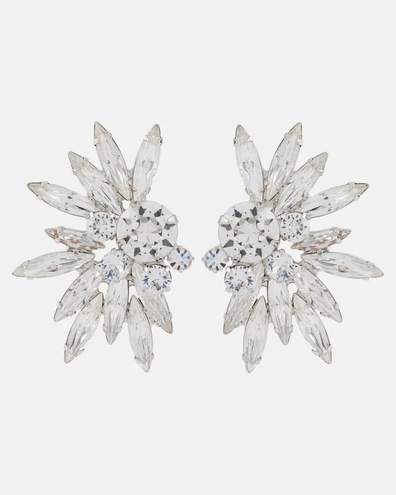 Jennifer Behr Orecchini Shanti con cristalli Argento