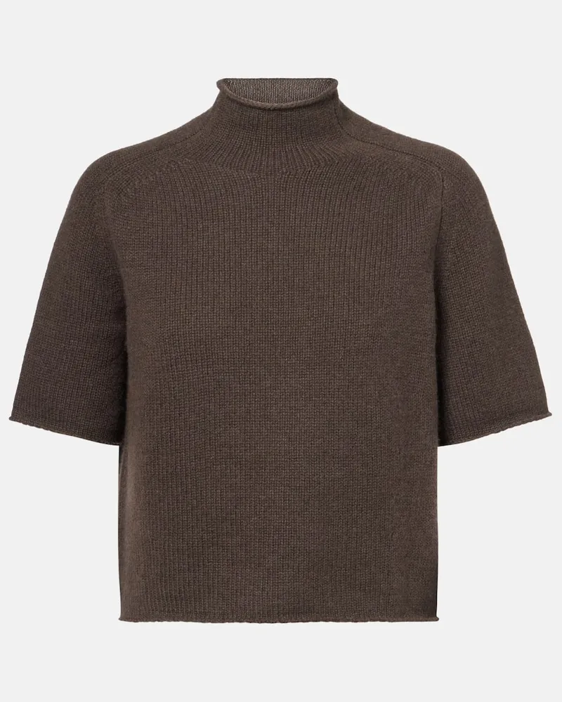 Lisa Yang Top Fride in maglia di cashmere Marrone
