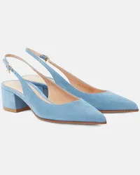 Gianvito Rossi Pumps slingback Piper 45 in suede Blu