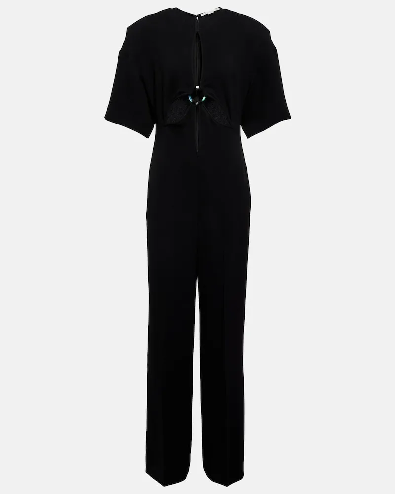 Stella McCartney Jumpsuit regular con cut-out Nero