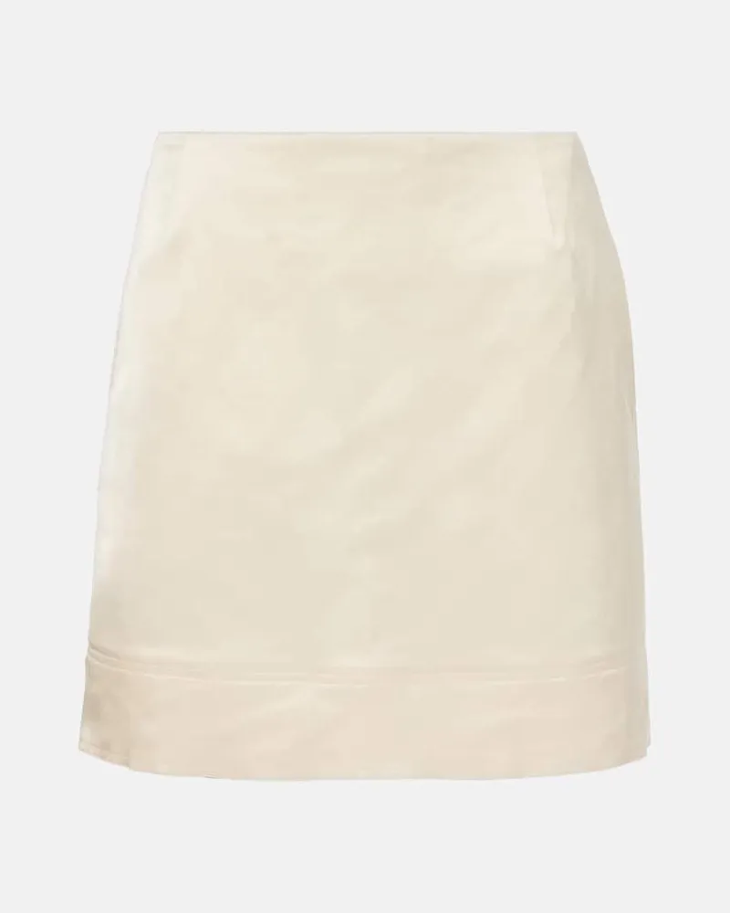 Totême Minigonna in crÃªpe di misto cotone Beige