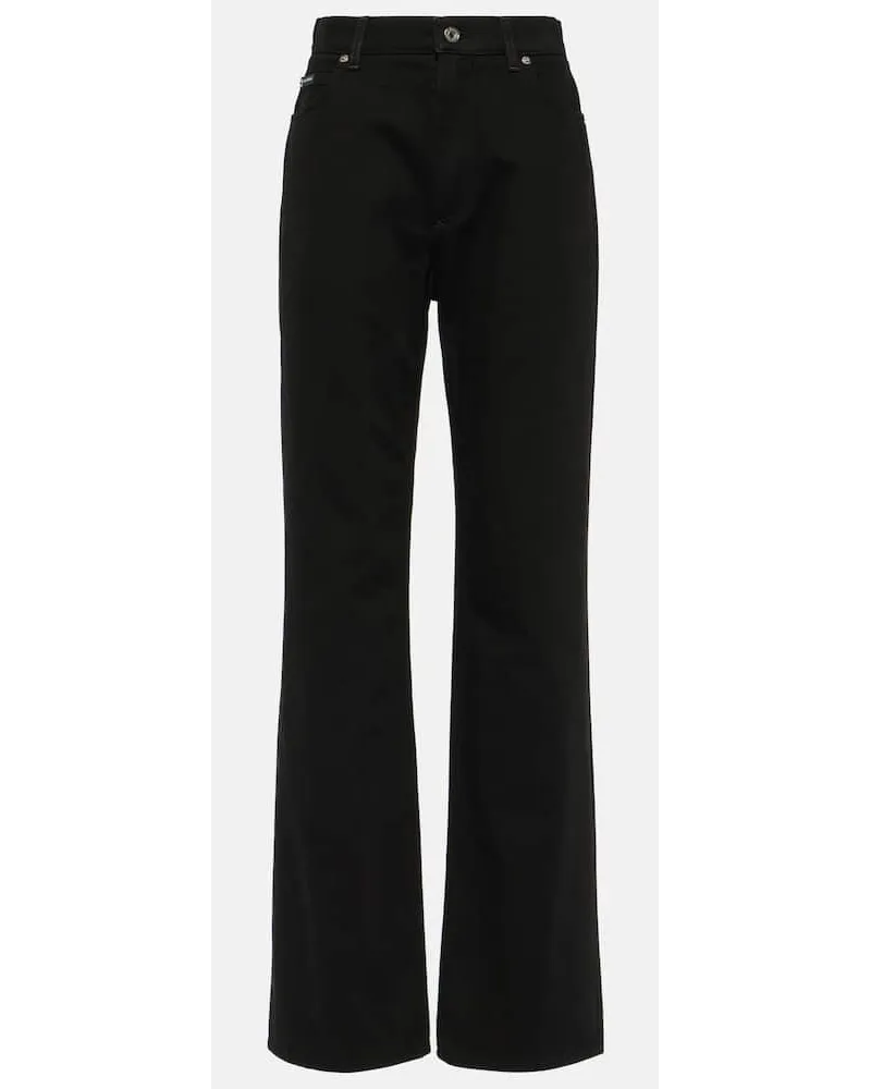Dolce & Gabbana Jeans regular a vita media Nero