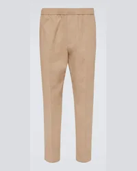 Lanvin Pantaloni tapered in misto cotone Beige