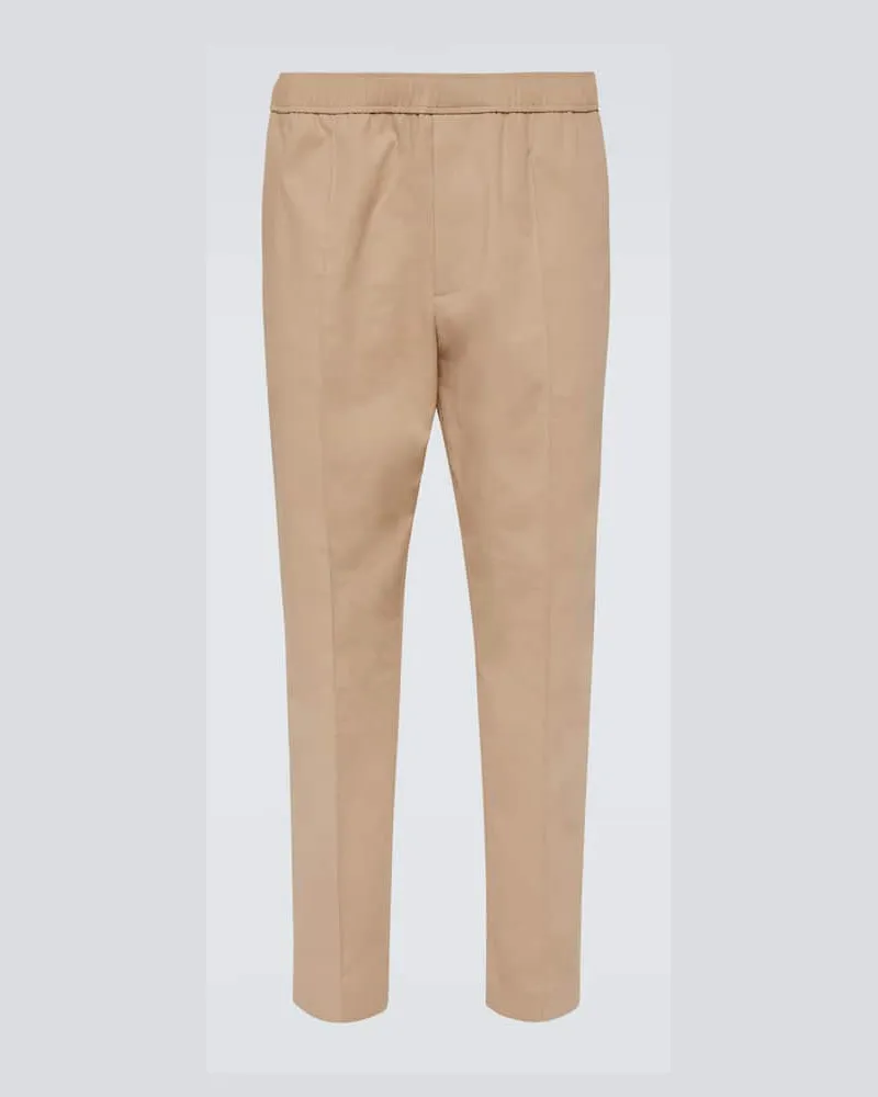 Lanvin Pantaloni tapered in misto cotone Beige