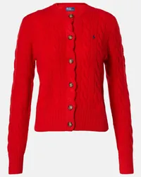 Ralph Lauren Cardigan in lana e cashmere Rosso