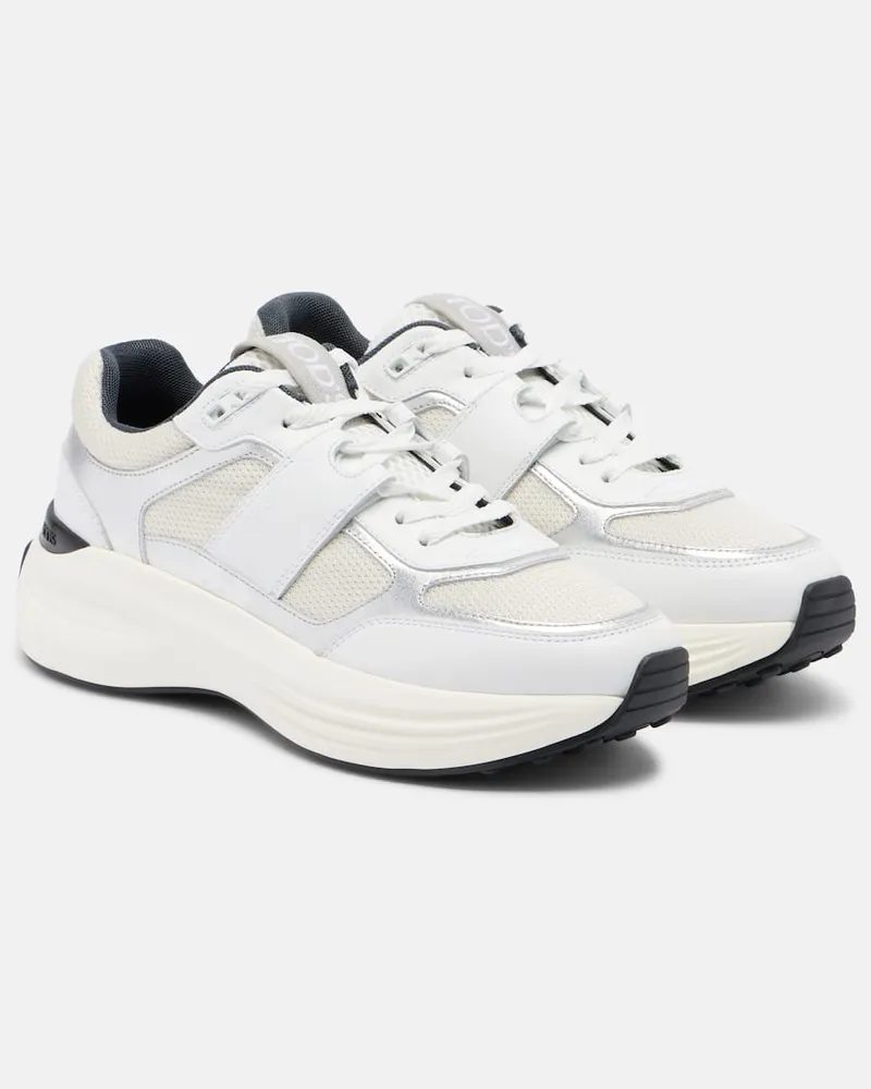 TOD'S Sneakers con pelle Bianco