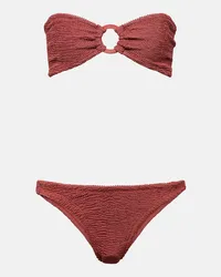 Hunza G Bikini a fascia Gloria Rosso