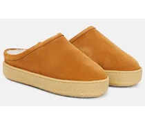Slippers Fozee in suede e shearling