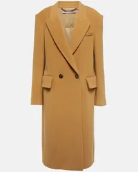 Stella McCartney Cappotto doppiopetto in lana Beige