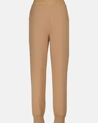 Moncler Pantaloni sportivi in lana e cashmere Beige