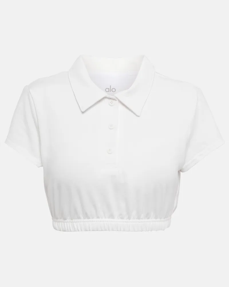 alo Top cropped Prestige Polo Bianco