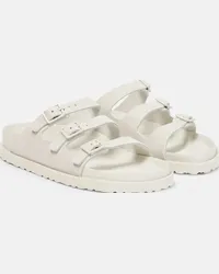 Birkenstock Sandali Florida in suede Bianco