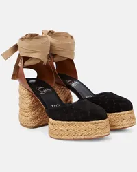 Christian Louboutin Pumps espadrillas Brigissima 70 Nero