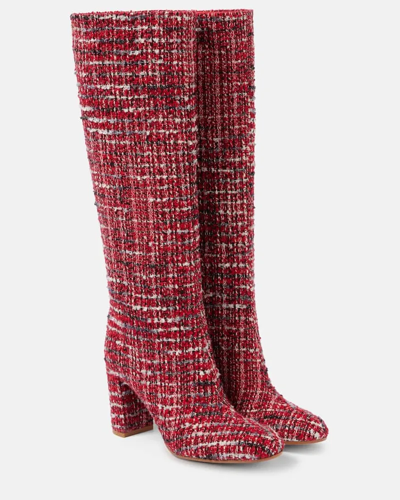 Gianvito Rossi Stivali in bouclÃ Rosso