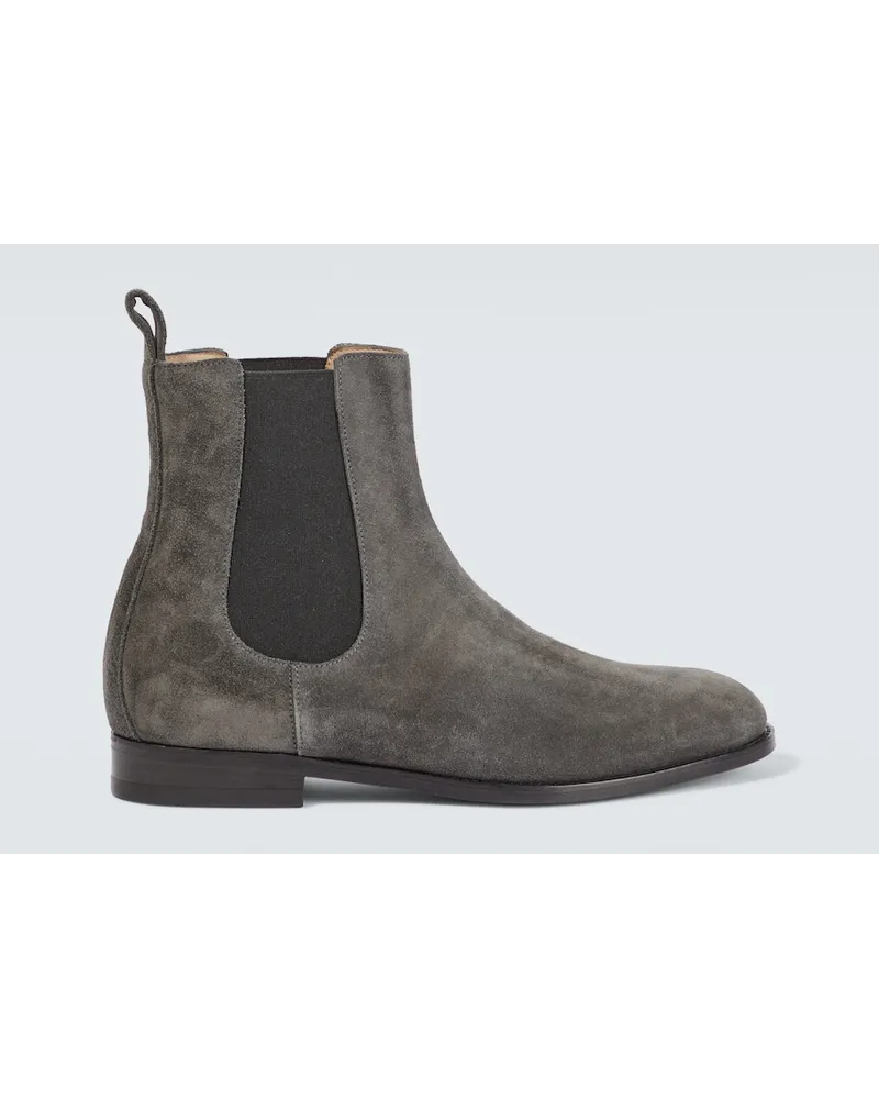 Manolo Blahnik Stivaletti Delsa in suede Grigio