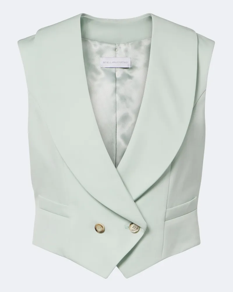 Stella McCartney Gilet in lana Verde
