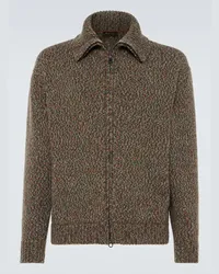 Loro Piana Pullover in cashmere con zip Multicolore