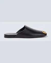 Balenciaga Mules Cosy BB in pelle Nero