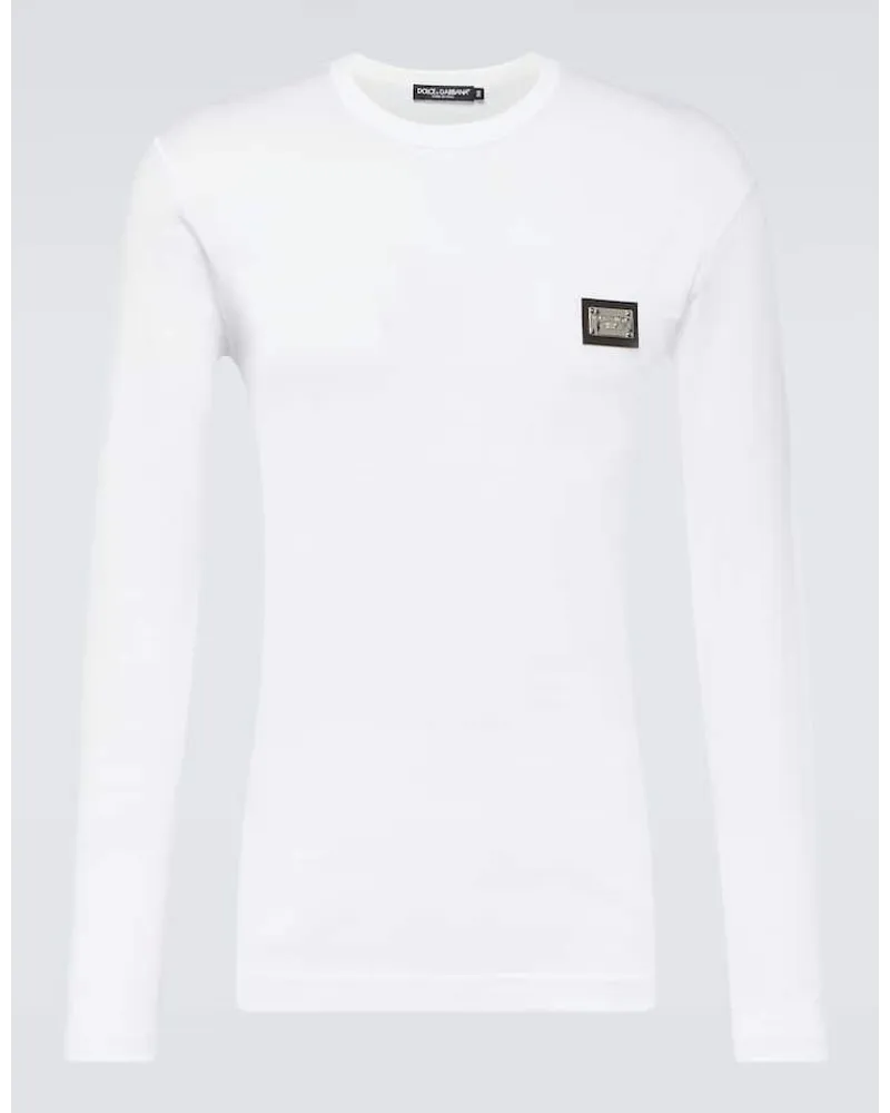 Dolce & Gabbana T-shirt in cotone con logo Bianco