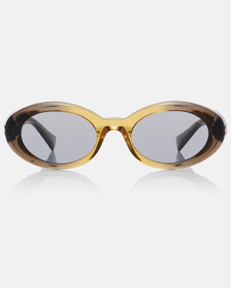 Miu Miu Occhiali da sole ovali RÃªverie Marrone