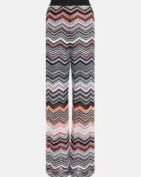 Missoni Pantaloni a vita alta con paillettes Multicolore