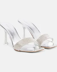 Magda Butrym Mules in PVC con decorazioni Argento