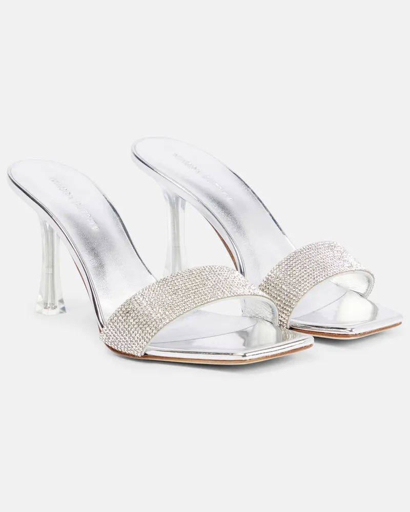 Magda Butrym Mules in PVC con decorazioni Argento