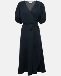 Velvet Abito midi Dalene in lino Nero