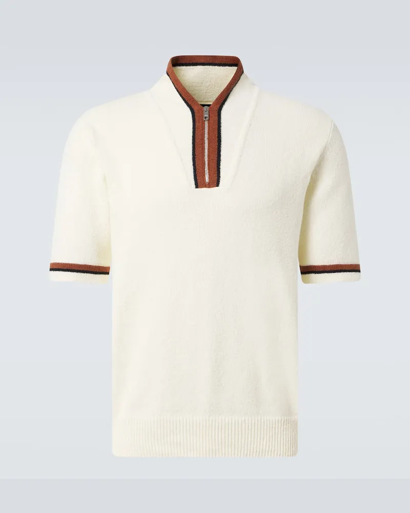 Dolce & Gabbana Polo in misto cotone Bianco
