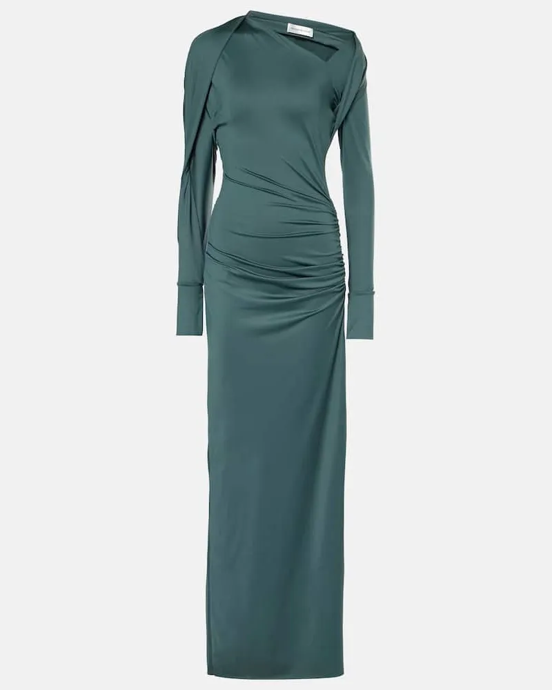 Victoria Beckham Abito lungo asimmetrico Verde