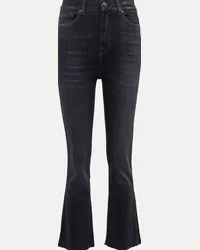 7 for all mankind Jeans Slim Kick a vita alta Nero