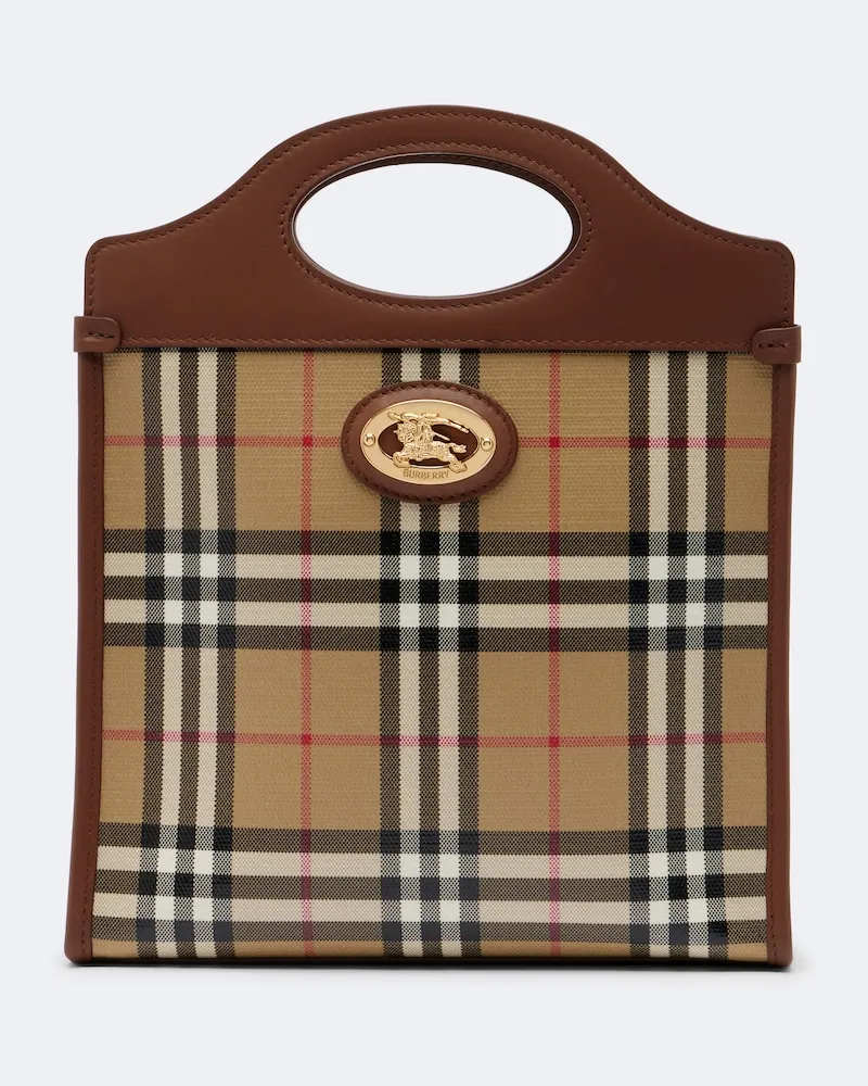 Burberry Borsa a mano Burberry Check Medium Beige