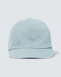 Sacai Cappello da baseball in cotone Blu