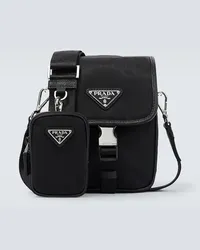 Prada Borsa a tracolla in Re-Nylon Nero