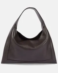 Bottega Veneta Borsa Hop Medium in pelle Marrone