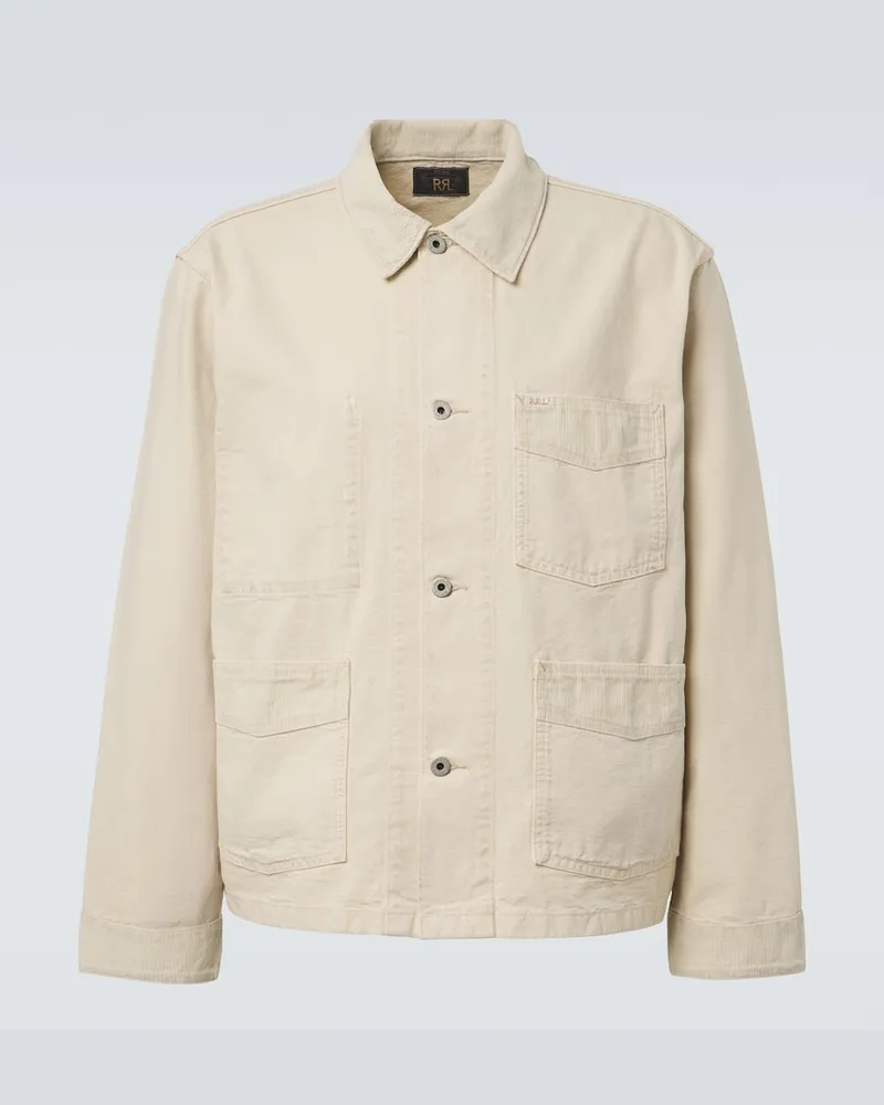 RRL Giacca in denim con velluto a coste Beige