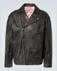 Acne Studios Giacca biker in pelle Nero