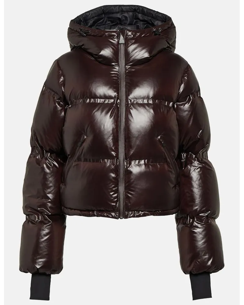 Aztech Mountain Giacca da sci cropped Minnie Marrone