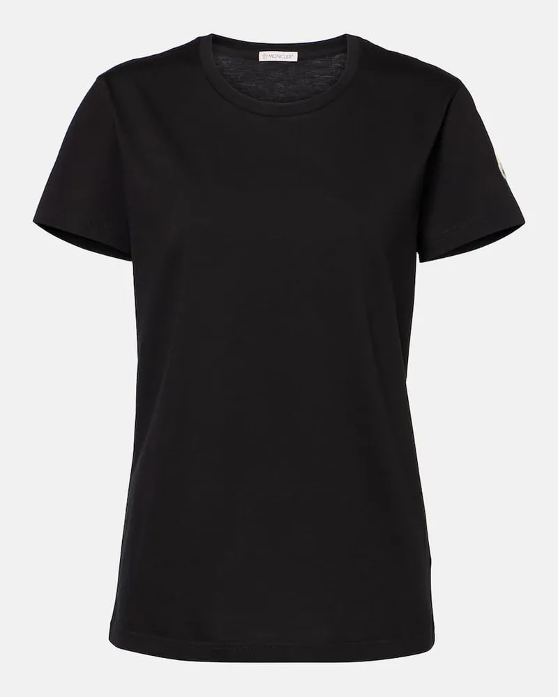 Moncler T-shirt in cotone Nero