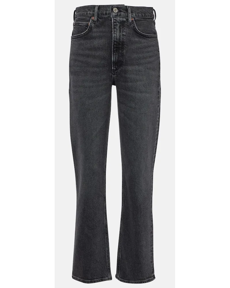 AGOLDE Jeans slim Stovepipe a vita alta Grigio