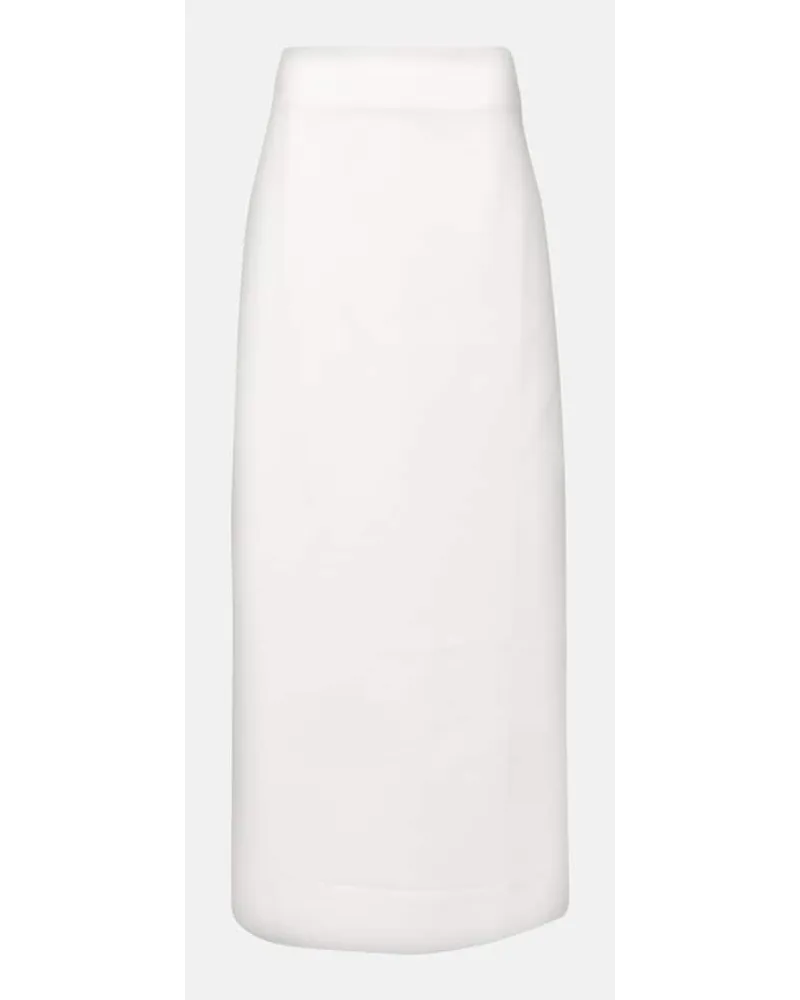 Adriana Degreas Gonna lunga in misto cotone Bianco
