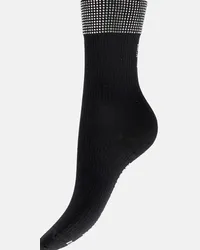 Wolford x Sergio Rossi - Calze in raso Nero