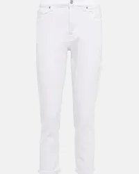 7 for all mankind Jeans slim Josefina a vita media Bianco