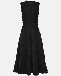 Alaïa Alaïa Abito midi in maglia Nero